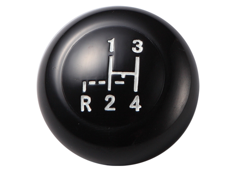 Vintage speed shifter knob - black - 12 mm