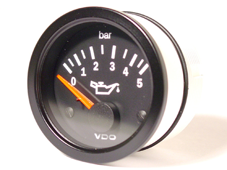 Oil pressure gauge - VDO 0-5 bar