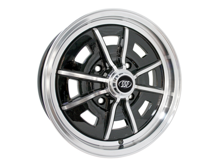 Wheel - SPRINTSTAR - aluminium - 4x130 - 5x15 - Black & Polished - ET25 - SSP
