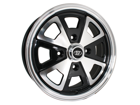 Wheel - 914 - 4x130 - 5.5x15 - Black & Polished - ET35 - SSP
