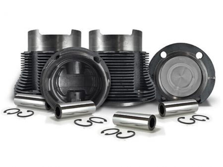 Pistons & cylinders set - 94 mm - (stroke 71 mm) - Flat pistons - Mahle Brazil