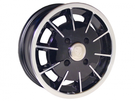 Wheel - GASBURNER - 5x130 - 5.5x15 - Black & Polished - ET35 - SSP