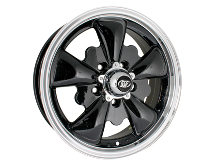 Wheel - EMPI GT5 - 5x112 - 5.5x15 - Black & Polished - ET20 - SSP