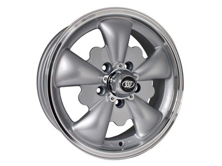 Wheel - EMPI GT5 - 5x112 - 5.5x15 - Gray & polished - ET20 - SSP