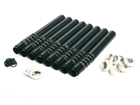 Pushrod tubes - adjustable - Jay Cee - black