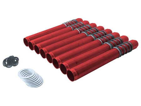 Pushrod tubes - adjustable - Jay Cee - red