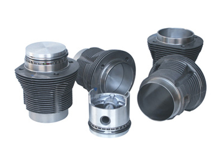 Pistons & cylinders set - 87 mm - (1641cc) - Mahle Forged
